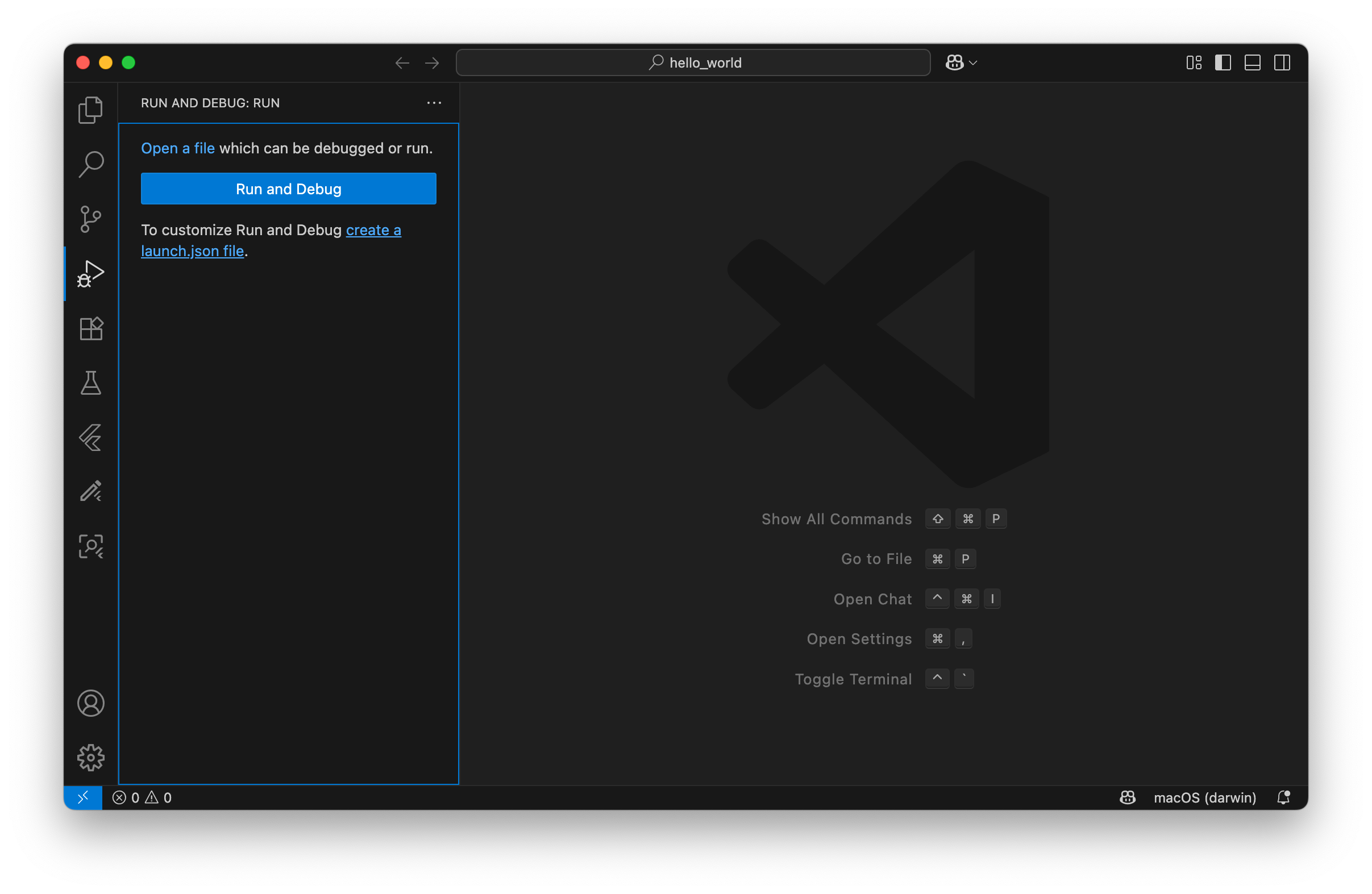 launch.json ファイルの作成